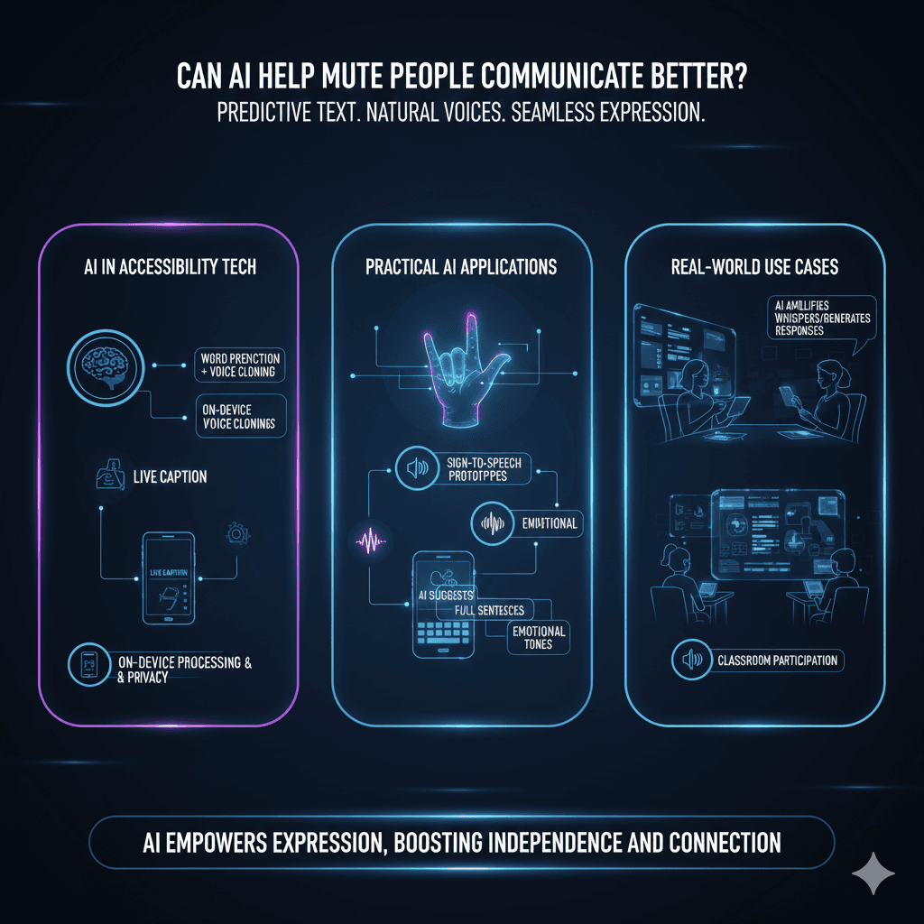 Can AI Help Mute People Communicate Better?