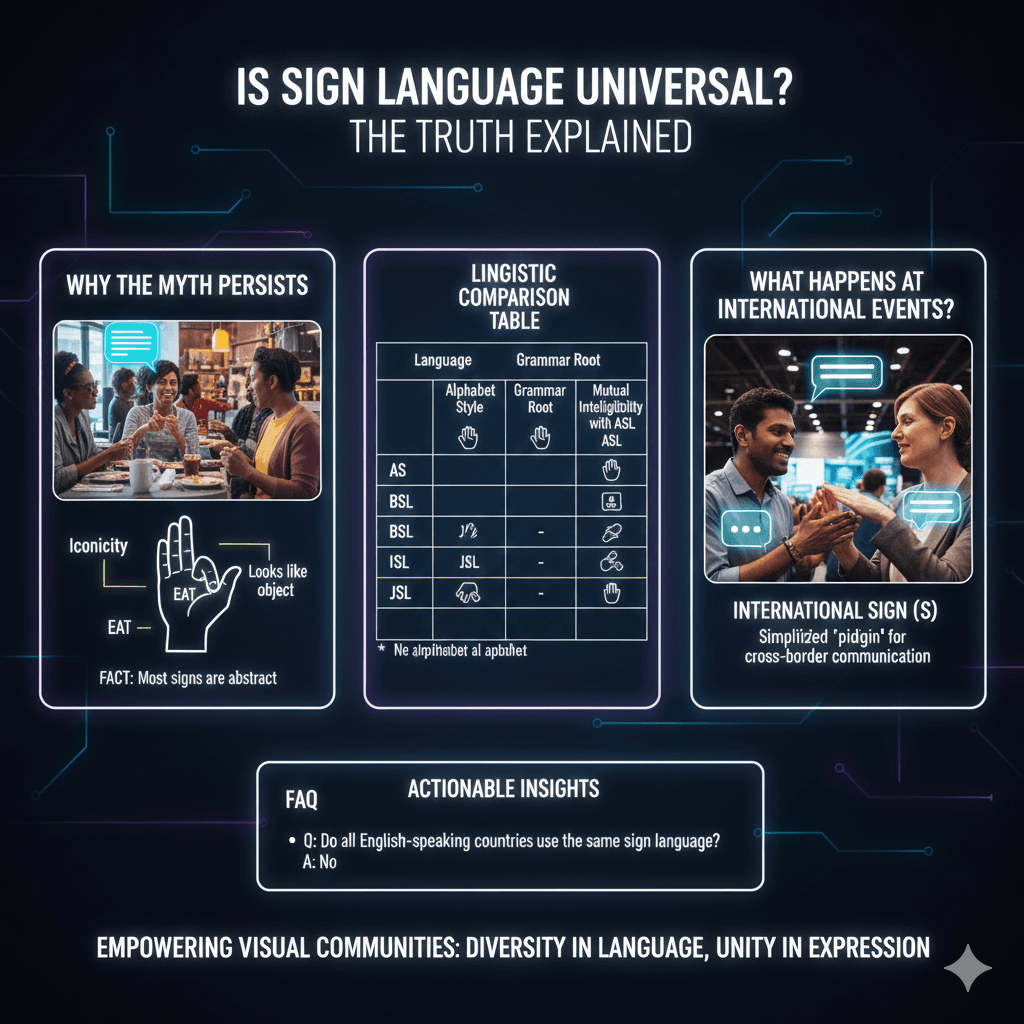 Is Sign Language Universal? The Truth Explained
